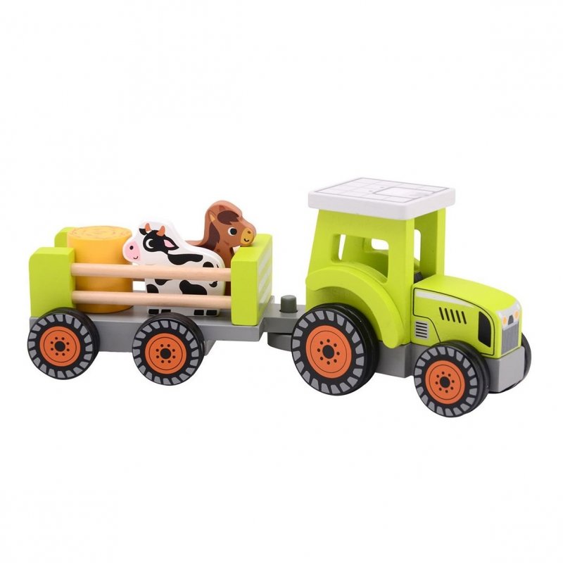 Produkt - Dřevěný traktor s příslušenstvím 5ks 18m+